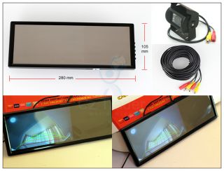 Lager 7" inch Rearview Mirror Monitor Truck Backup Camera 10 Meters AV Cable