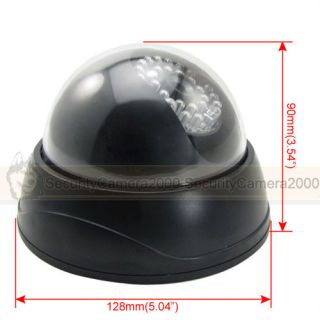 Indoor Model Dome Camera Battery Powered Red LED Warning Light ABS Plastic
