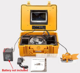 7" LCD Underwater Video Monitor System Underwater Fishing Camera Withmera 50M