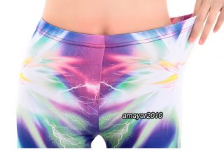Women Multicolored Galaxy Printed Stretchy Tights Jeans Leggings Pants GL1016
