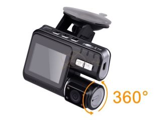HD 720P Dual Lens IR Night Vision Car DVR Camera Dash Cam Recorder with Remote
