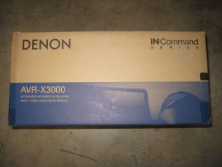 New Denon AVRX3000 7 2 Channel Networking Multi Zone A V Receiver AVR X3000