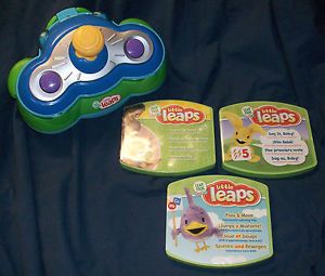 LeapFrog Baby Little Leaps DVD Learning System Console 3 Games Bundle Lot