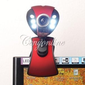 USB 50M 6 LEDs Night Vision Webcam Camera Web Cam with Mic for Desktop PC Laptop