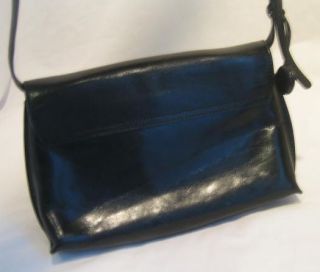 Monsac Black Leather Purse Handbag