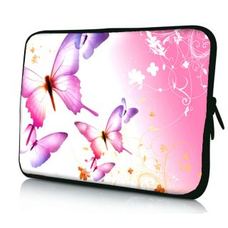 Pink Butterflies 10" 10 1" Tablet Mini PC Laptop Netbook Sleeve Bag Case Cover