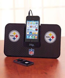 NFL Pittsburgh Steelers Docking Station w Wireless Remote for iPod iPhone iPad