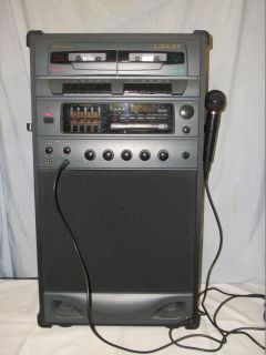 Optimus outlet Karaoke Machine 32-1162 DUAL Cassette System