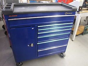 Kobalt Blue Portable 7 Drawer/ Cabinet Rolling Tool Box Storage NICE