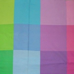 Multicolored LG Checkerboard Cotton Flannel Fabric