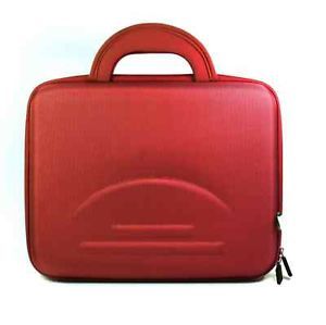 Red Hard Shell Carry Case Bag for Laptop Netbook 12"