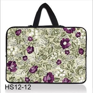 Floral 11 6" 12 12 1 inch Neoprene Laptop Bag Sleeve Case Netbook Cover Handle
