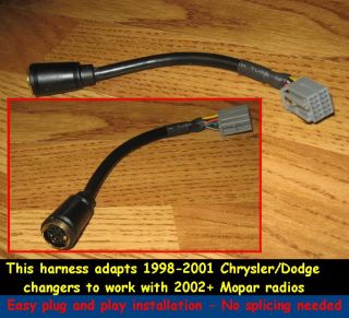 Chrysler Jeep Dodge Radio Wiring Harness Adapter 7 Pin to 22 Pin Connector CD C