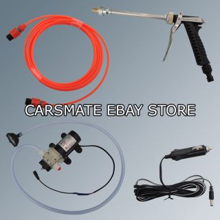 Electric Car Wash Device Portable High Pressure Car Washer with Water Gun 12V