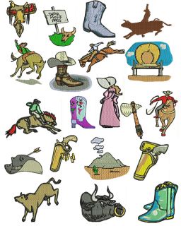 Country Western Machine Embroidery Designs Free Font