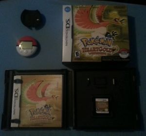 Pokemon Heart Gold Complete Game Pokewalker Manual Case Nintendo DS NDS 3DS XL