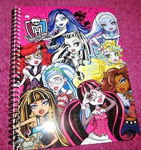 Monster High School Notebook Paper Spiral Notebook New School Supplies