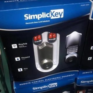 New Simplicikey Remote Control Electronic Deadbolt Home Security Door Lock