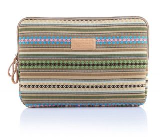 Canvas Colorful Stripe Style 14"14 4" Laptop Case Notebook Sleeve Bag for Lenovo