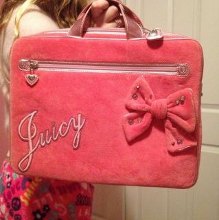 Juicy Couture Pink Laptop Computer Case Bag