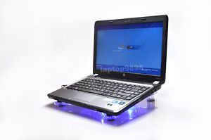 New USB Laptop Notebook Cooling Cooler Pad 3 Built in Fans with Blue LED 15 4"
