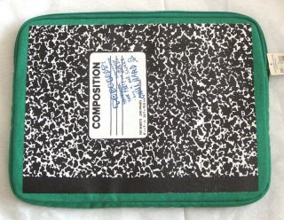 American Eagle Green Composition Laptop Sleeve Case Bag