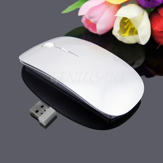 2 4G Mini Wireless Optical Mouse Mice USB Receiver for Laptop PC White New