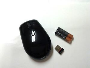 New Genuine Dell Black Wireless Optical Mouse w Dongle Batteries 3YXN2 WM311