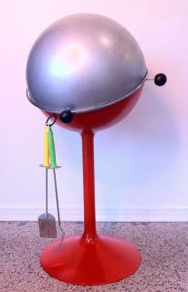 70s Space Age Mod Ball B Q Barbeque BBQ Tulip Base Grill Mid Century Modern