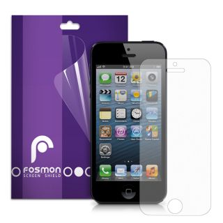 Fosmon 1 Pack Anti Glare Screen Protector Guard Film for Apple iPhone 5 Clear