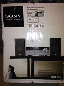 Sony CMT MX500I Micro Shelf System Speaker Dock for iPod New