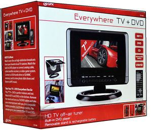 GPX TD730B 7" Portable DVD Player TV 1080i HD LCD Television TD 730B