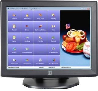 Aldelo Plus POS Restaurant Complete 2 Station w ELO Touch Screens Brand New