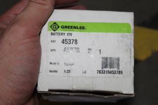 Greenlee 45378 12V NiCd Nickel Cadmium Battery Power Tool NIB