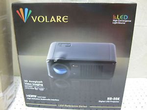 Brand New Volare HD 20K HD 1080p LED Home Theater Projector with Screen