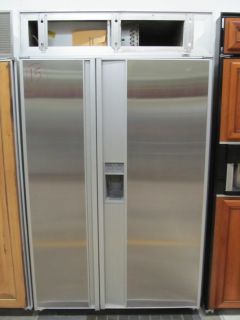 Sub Zero 48" inch Model 590 Stainless Steel Built in Refrigerator Side by Side