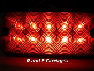 Jammy J275 R Red LED Stop Turn Tail Light RV Trailer Truck
