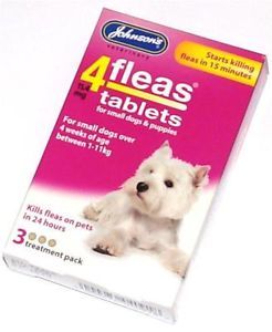 Johnsons Flea Tablet Tablets Treatment for Small Dogs Puppies Killing Fleas