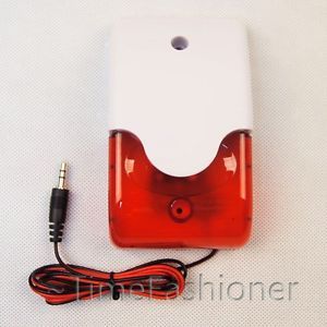 Wired Flashing Light Strobe Siren for Wireless Home Alarm System 110 DB Easy DIY