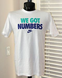 Nike We got Numbers T Shirt Sz M Medium White Running Training Swag Premium New