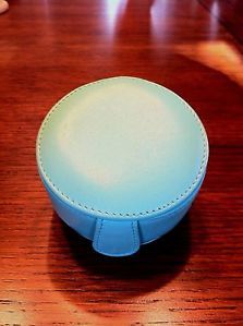 Tiffany Co Blue Leather Jewelry Travel Case