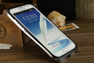 Black Metal Aluminum Frame Bumper Cover Case for Samsung Galaxy Note II 2 N7100