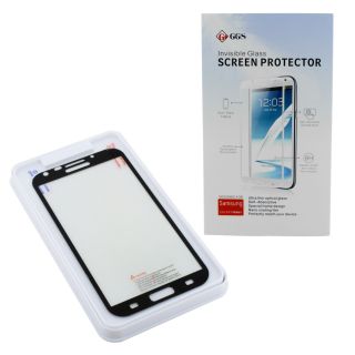 GGS Self Adhesive Glass LCD Screen Protector for Samsung Galaxy Note II Black