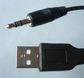 USB Male to 3 5mm Stereo Headphone Jack Cable