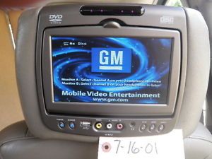 GM Chevy GMC Cadillac Invision 7'' TFT LCD USB DVD Player Headrest Monitor