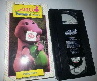 Barney Friends Playing It Safe Time Life VHS Video Vol 1 Learn About Safety