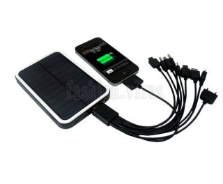 Multifunctional 3000mAh 5V 1A Solar Panel Power Bank Charger for iPhone3 4 iPod