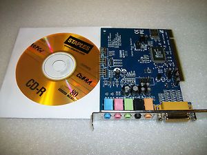 AOpen Cobra AW850 Deluxe C Media Audio Sound Card Driver CD Included PCI