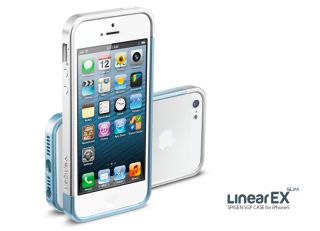 SPIGEN SGP Linear EX Slim Metal Metal Blue Bumper Case for Apple iPhone 5
