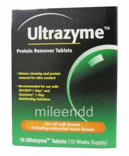 Ultrazyme 10pc Protein Remover Tablets for All Soft Contact Lenses
